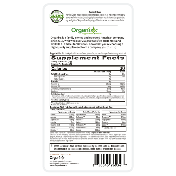 Clean Sourced Collagens + Creatine